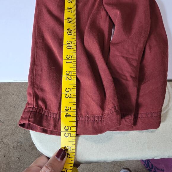 Free People Overalls XS Red Adjustable Strap Jumpsuit Pockets Casual Boho - Picture 12 of 12